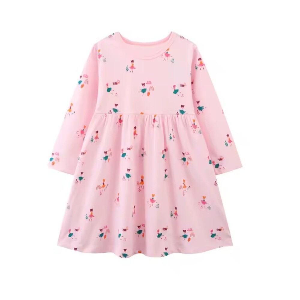 Long sleeve fairy motif dress sz 4